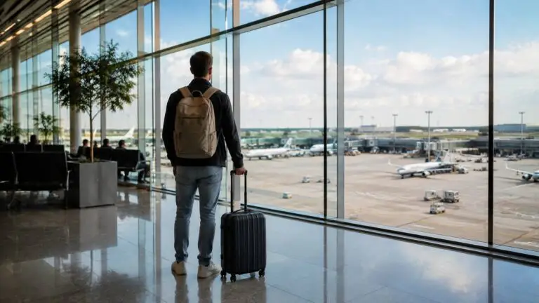 Reiziger op weg naar de beste vakantie bestemmingen